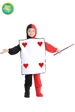 COSTUME CARTA DA GIOCO CUORI BAMBINO 